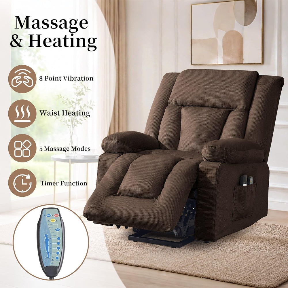 Korser Dual Motor Power Lift Recliner Chair for Elderly with Massage and Heat...