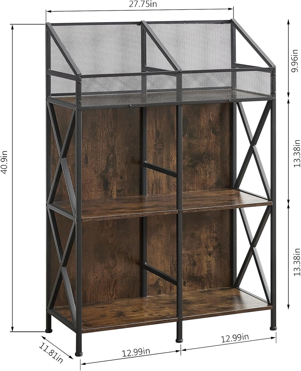 EYOCAL 6 Grids Vinyl Record Storage Holder Rack, Wooden Record Display Table ...