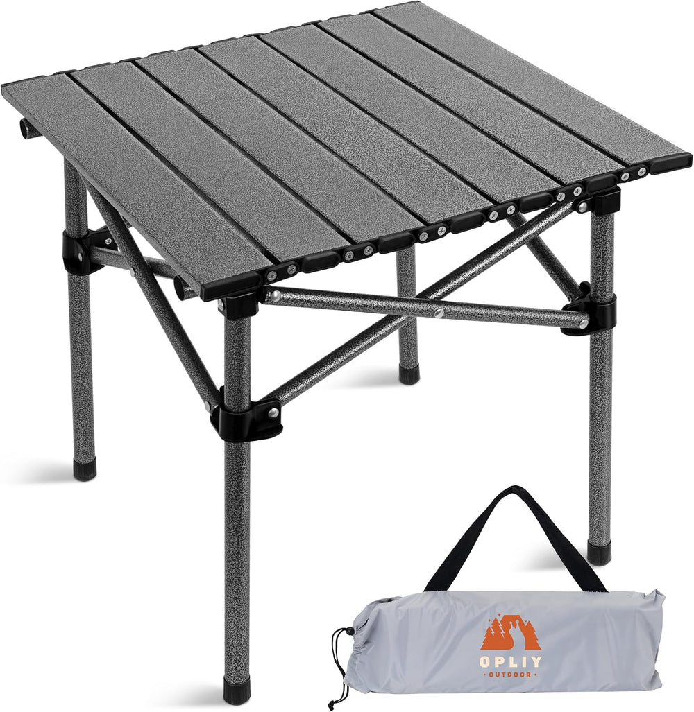 Opliy Portable Folding Camping Table for 2-4 Persons Aluminum Collapsible Tab...
