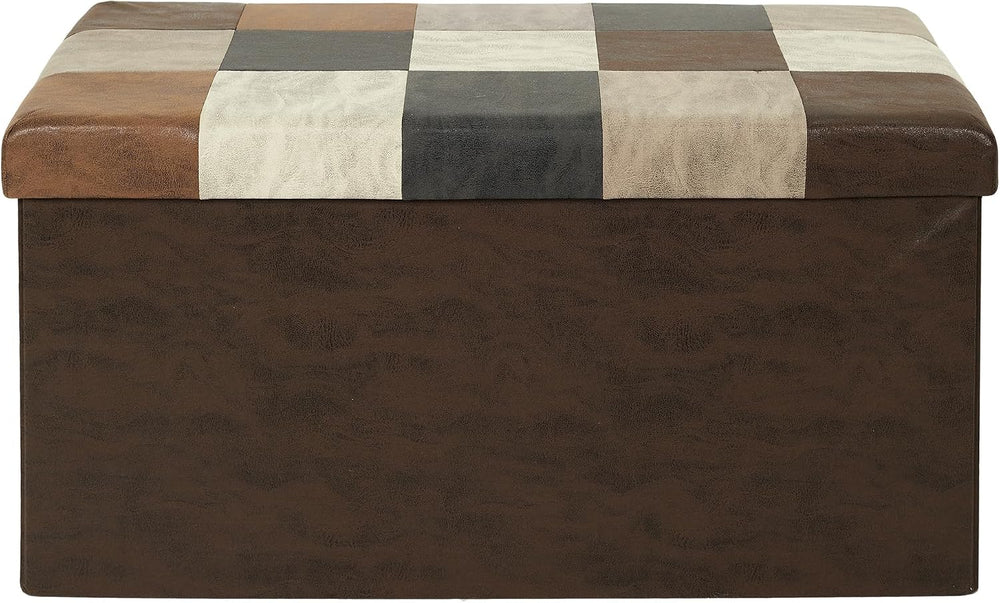 HOME DECO FACTORY, HD7666, Patchwork PU M2, Bistro Indus Furniture, Folding C...