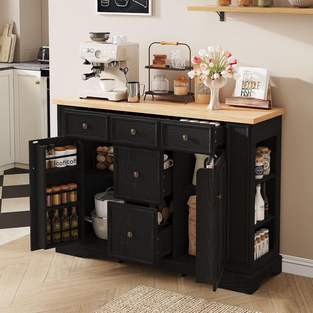 Merax Sideboard Buffet Cabinet with Storage, 51.2" Kitchen Console Table...