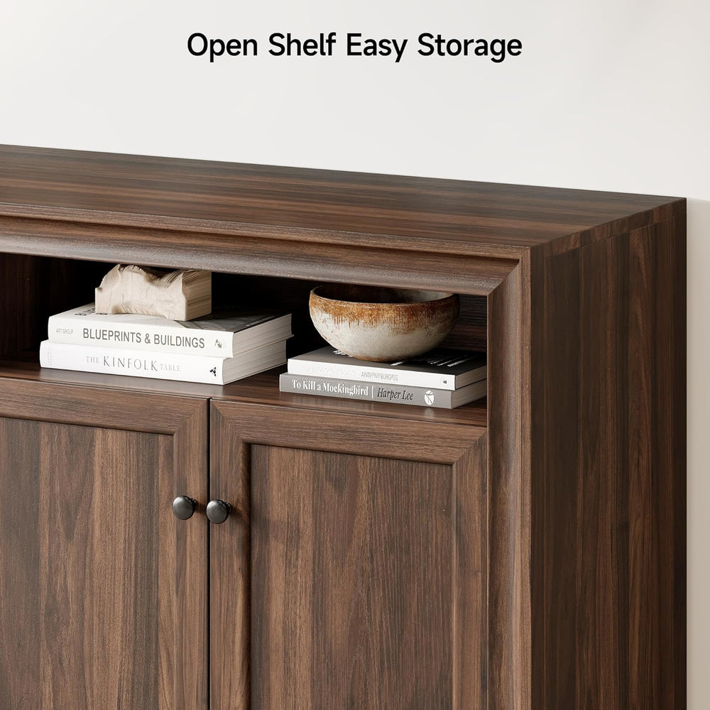 ONBRILL 60 Inches Sideboard Buffet Cabinet with Storage, 4 Doors Large Sidebo...