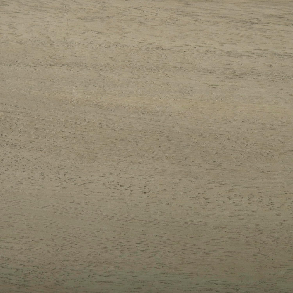 GDFStudio Farmhouse Acacia Wood Dining Bench, Light Gray Oak