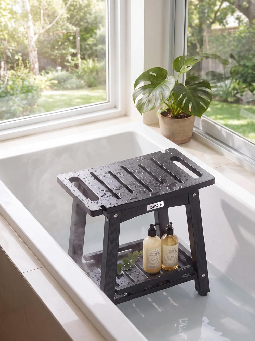 Shower Bench Seat, Non-Slip Shower Benches for Inside Shower to Sit on, HDPE ...