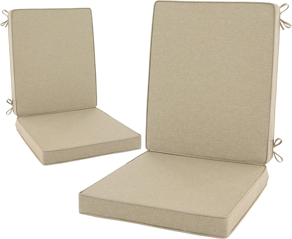 Outdoor Chair Cushions 20x20, Water-Resistant & Fade-Resistant, Patio Fur...