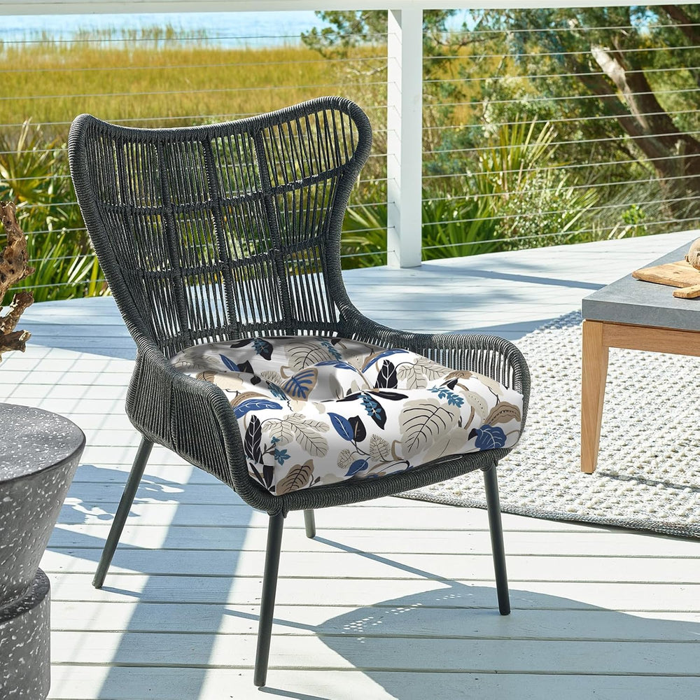 DYTXIII Set of 2 Outdoor Chair Cushions 19"x19"x4", Water Repe...