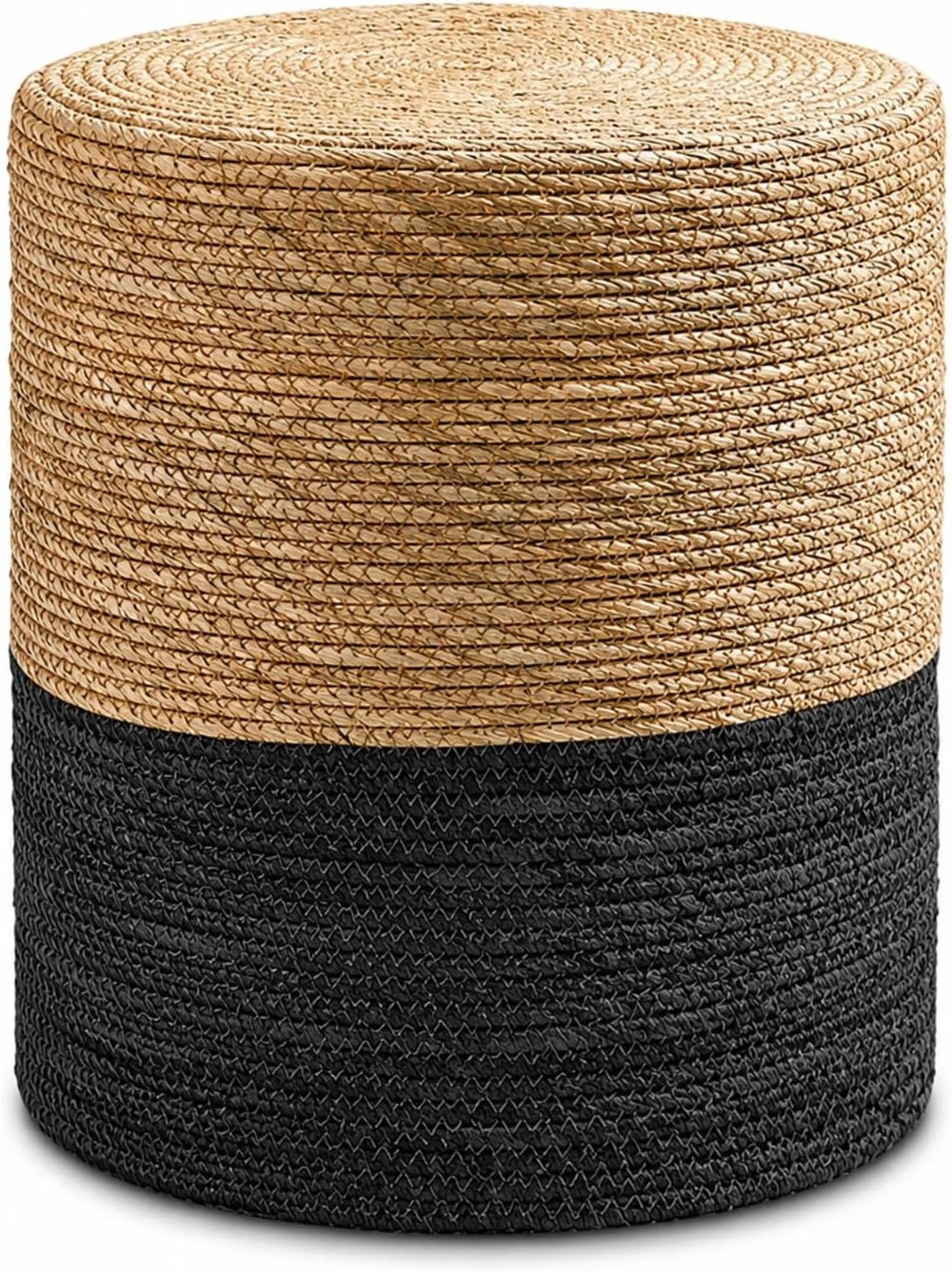 Wimarsbon Natural Seagrass Foot Stool, Hand Weaving Round Ottoman, for Living...