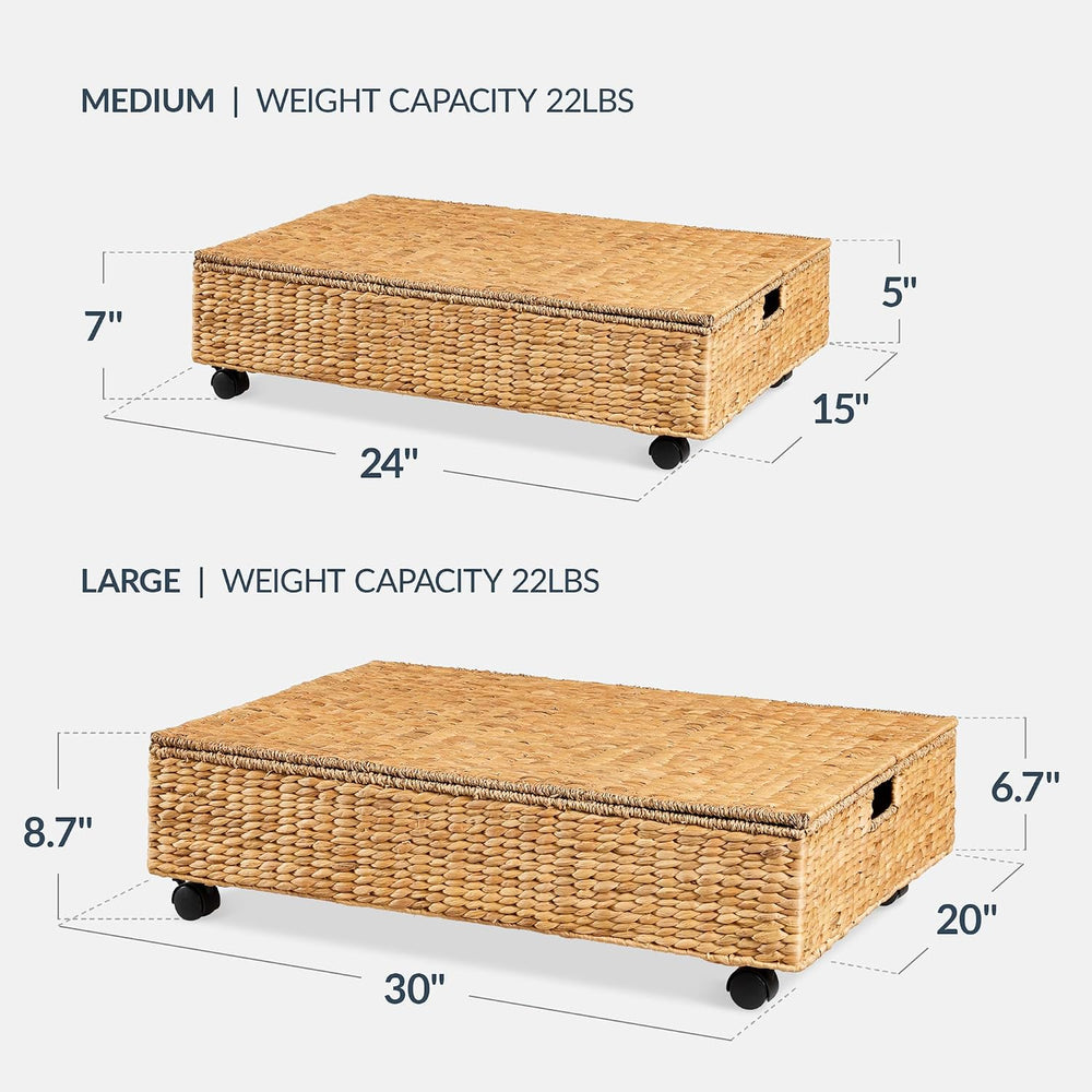 Best Choice Products Under Bed Storage Containers W/Lid, Wheels and Handles, ...