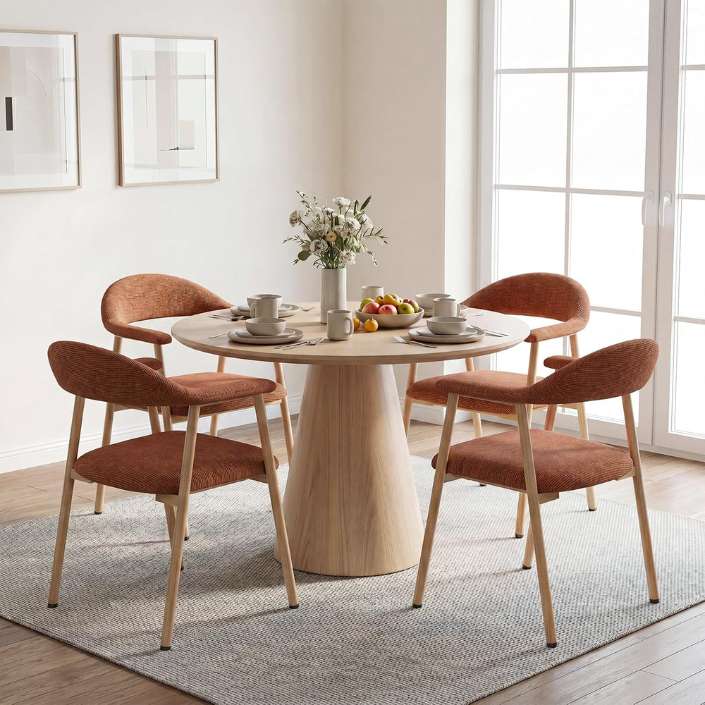 Dining Chairs Set of 4, Fabric Kitchen Side Chair for Living Room | Modern, U...