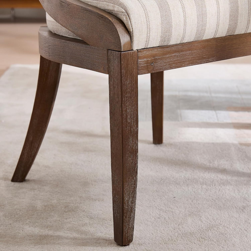 LZAREAL Modern Farmhouse Dining Chairs Set of 4 Mid Century Upholstered Dinin...