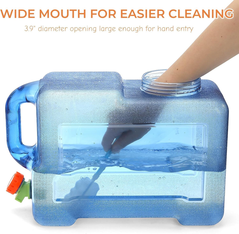 ZOOFOX 3.17 Gallon Water Jug with Spigot, Portable Water Container, No Leakag...