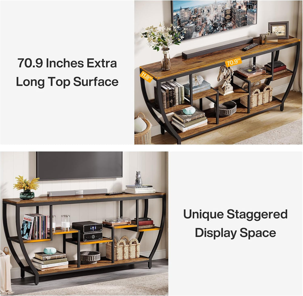 Tribesigns TV Stand for Televisions up to 80 Inch, Wood TV Media Console | 71...