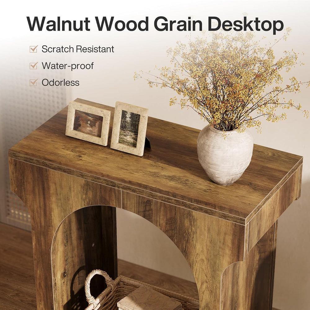 Tribesigns Wood End Table Set of 2, Side Table with Storage Space for Living ...