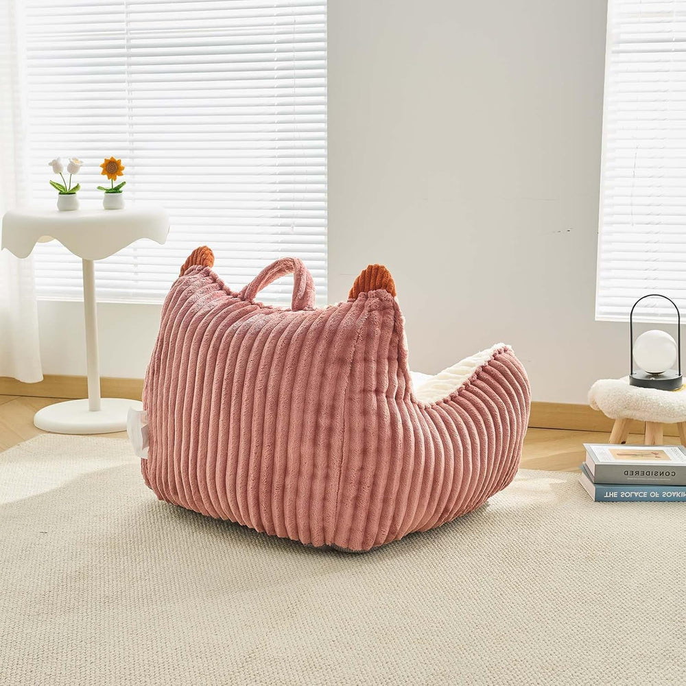 Kisoy Bean Bag Chair, Bean Bag Sofa with Memory Foam Filler for Boys and Girl...