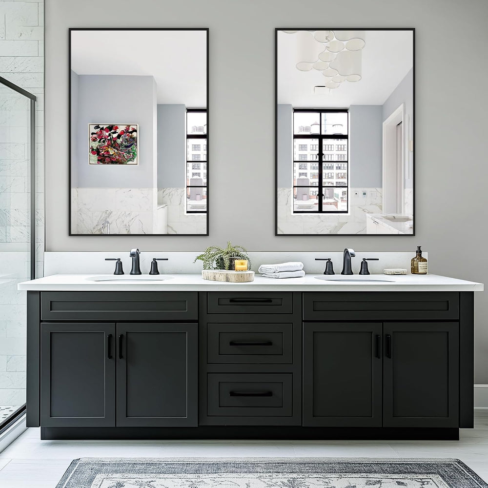 Bathroom Vanity Mirror for Wall 2Pack 36"x24" Bathroom Mirror for O...