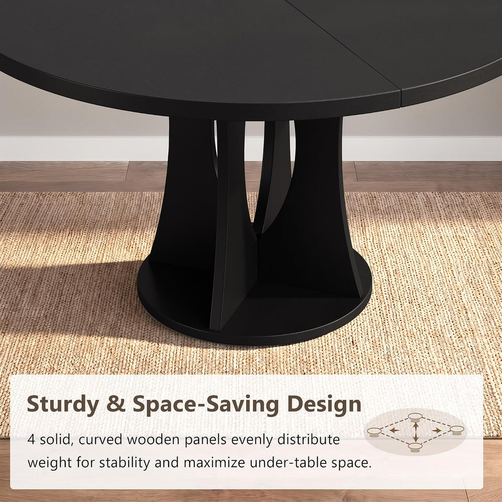 Einhomn 47.2-inch Round Dining Table, Kitchen Table for 4-6, Farmhouse Circle...
