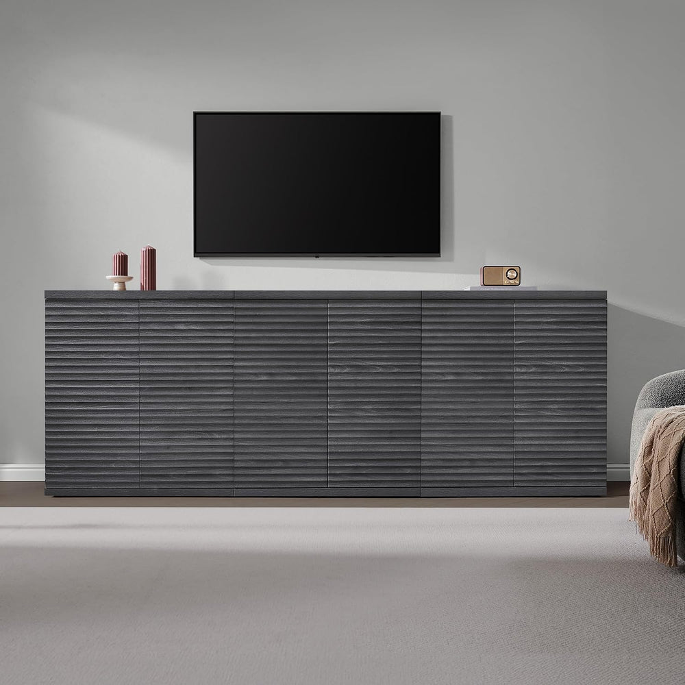 SICOTAS Buffet Cabinet with Storage Accent Sideboard Modern Credenza with Doo...