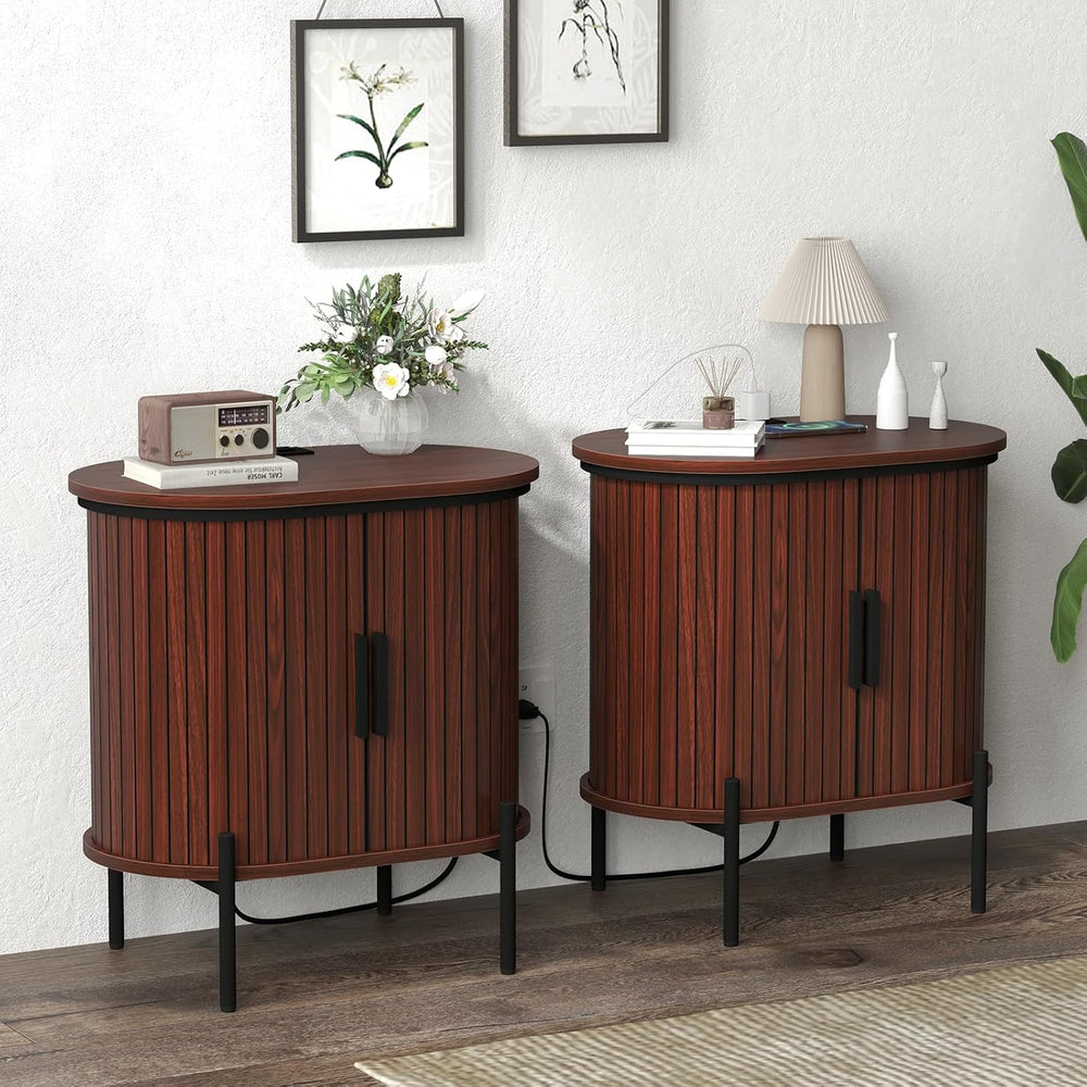 Simore Sideboard Buffet Cabinet with Storage, 47.2" W x 32''H Fl...