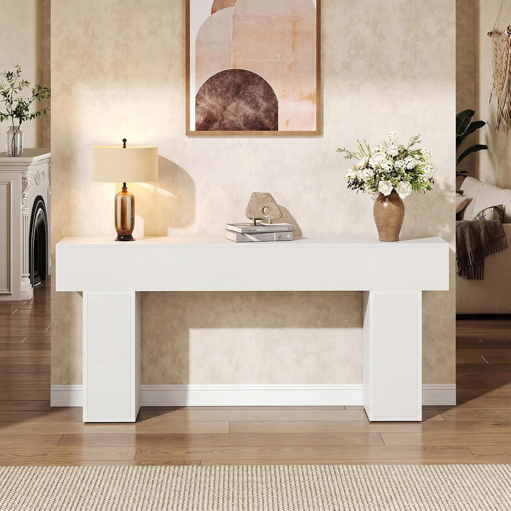 knoworld 70.9-Inch Long Console Table, Wooden Sofa Table Behind Couch Tables,...
