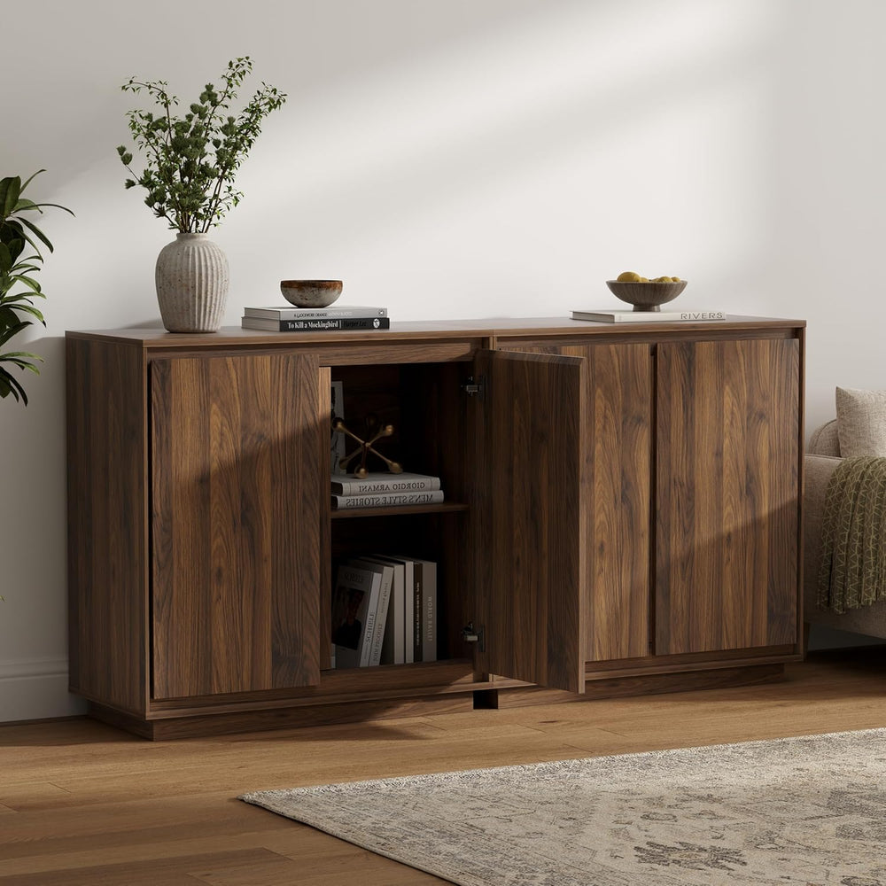 1pcs Sideboard Cabinet Buffet Cabinet with Storage with Adjustable Shelves an...