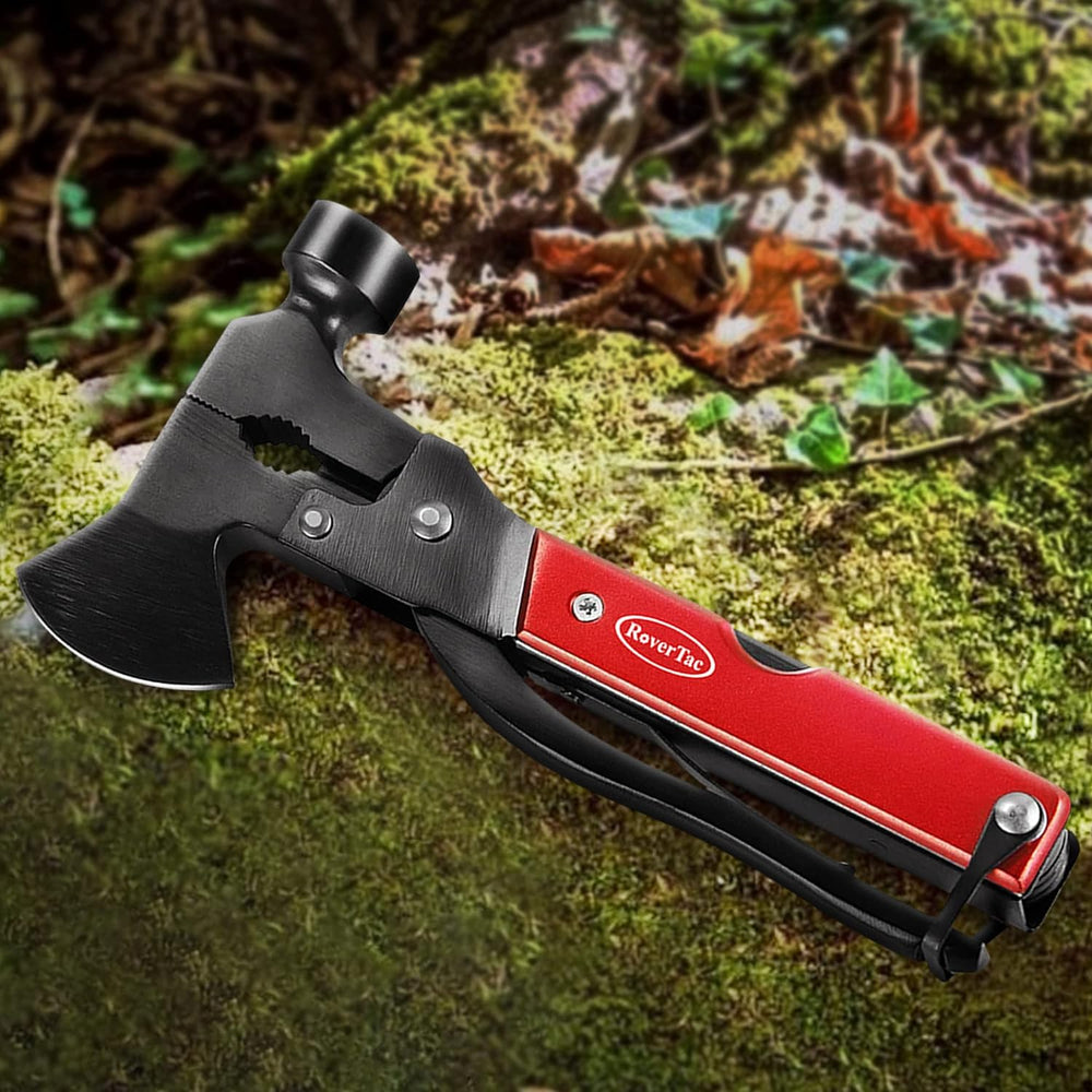 14-in-1 Multitool Camping Axe Hatchet – Essential Camping Gear with Knife, Ha...