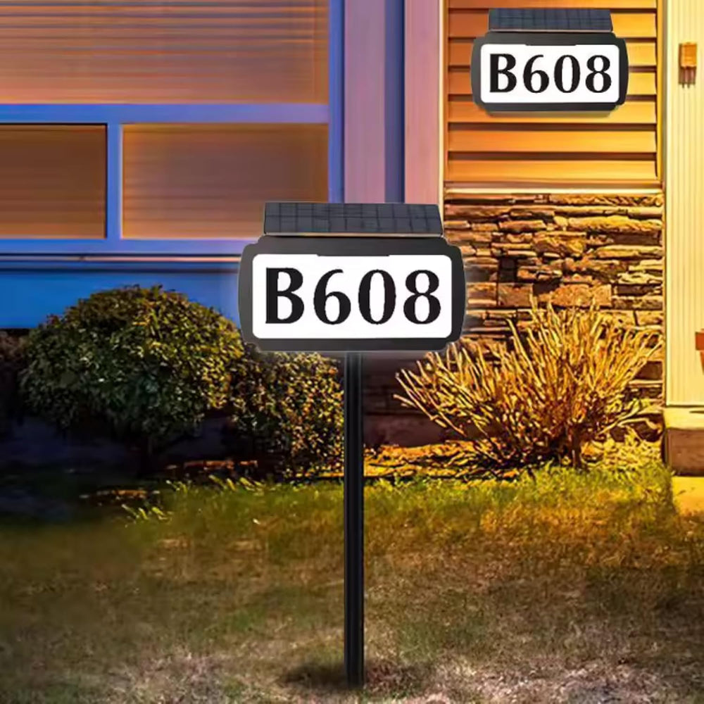 Brighticonic LED Solar House Number Light