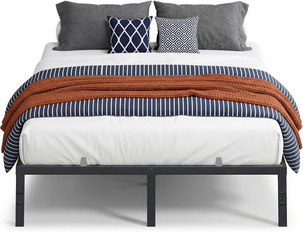 VASAGLE Queen Metal Bed Frame 14 Inches Tall, 1100 lb Weight Capacity