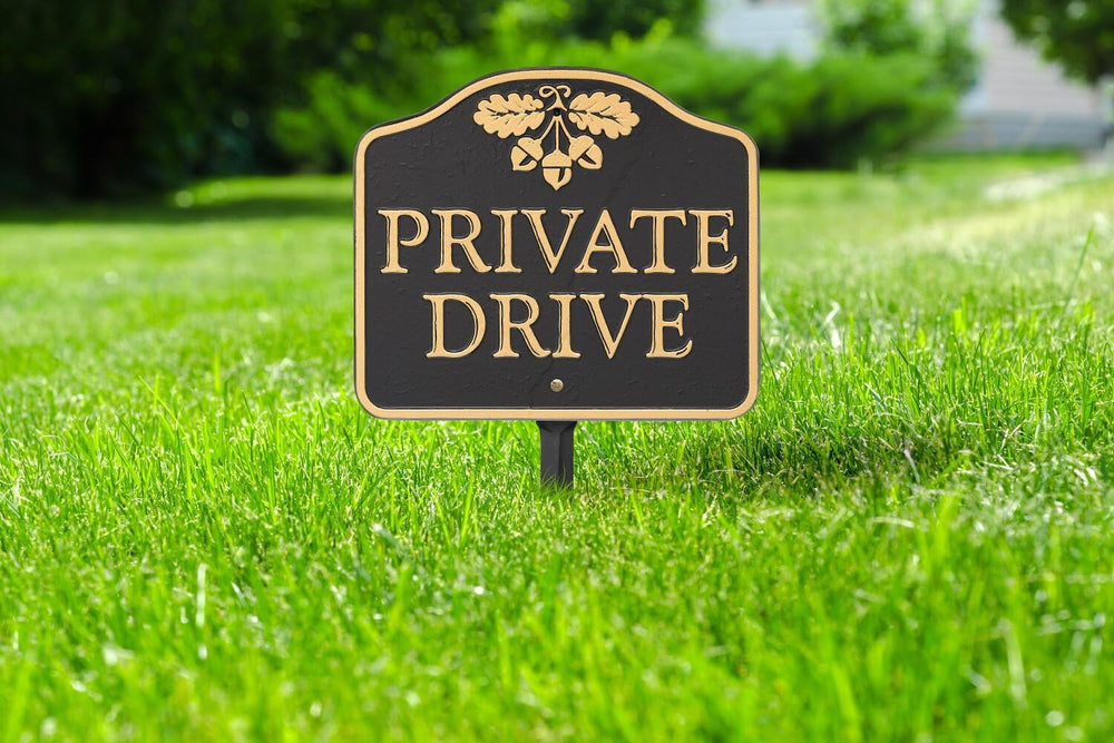 Whitehall 14141 "Cast Aluminum, Durable Wall or Lawn Mounting Private Dr...