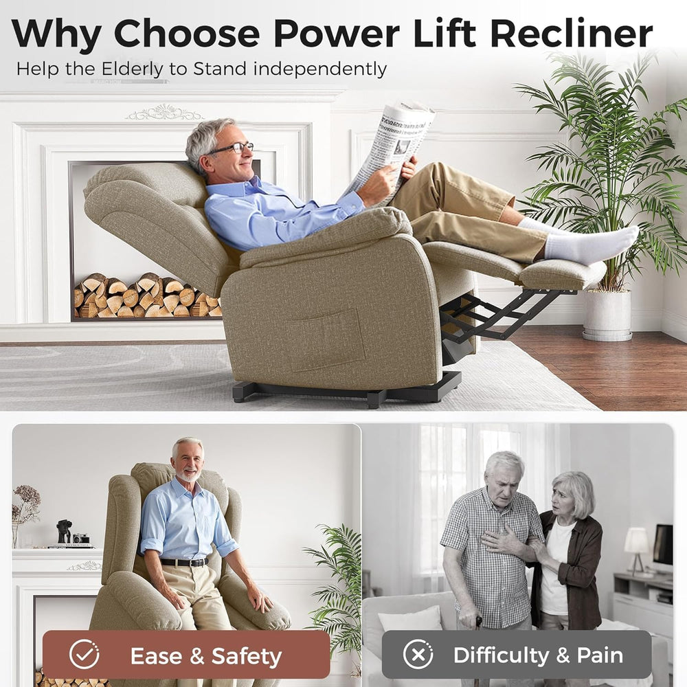 Amopatio Lift Recliner Chair for Elderly Upgraded Reclining Chairs Indoor Lou...