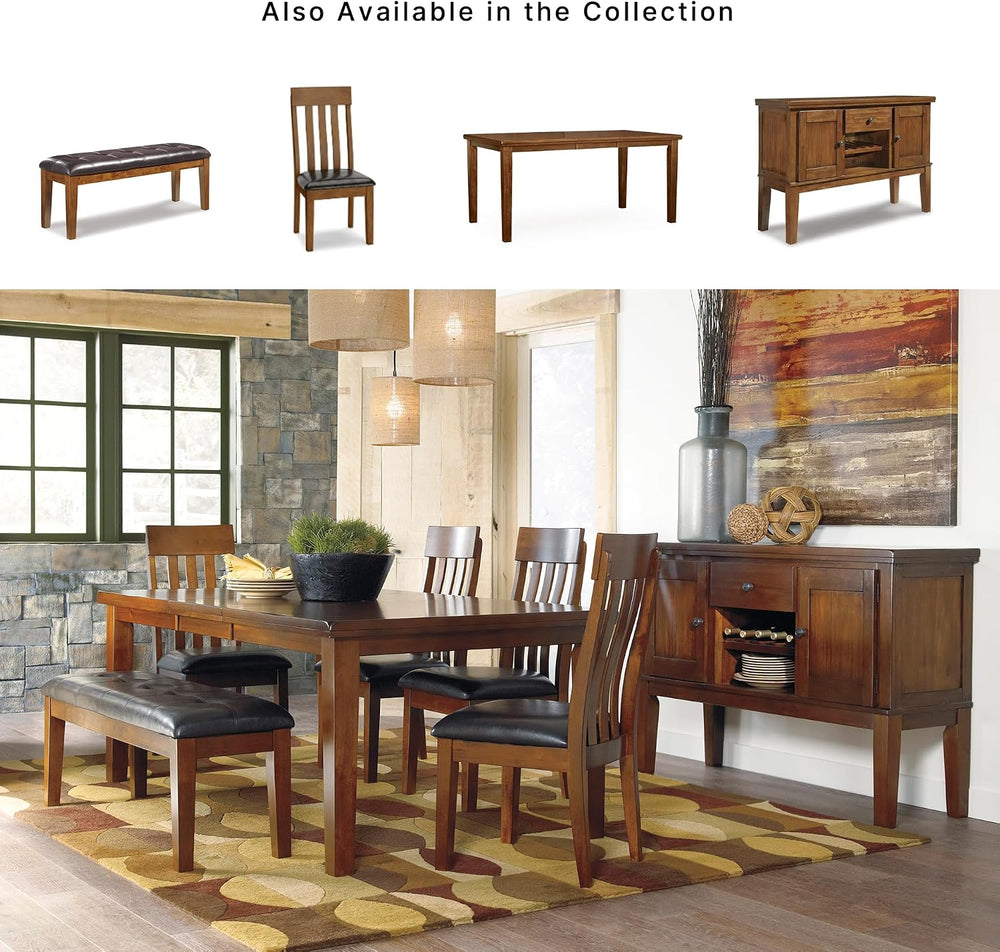 Signature Design by Ashley Ralene Tufted Upholstered Dining Room Bench, Mediu...