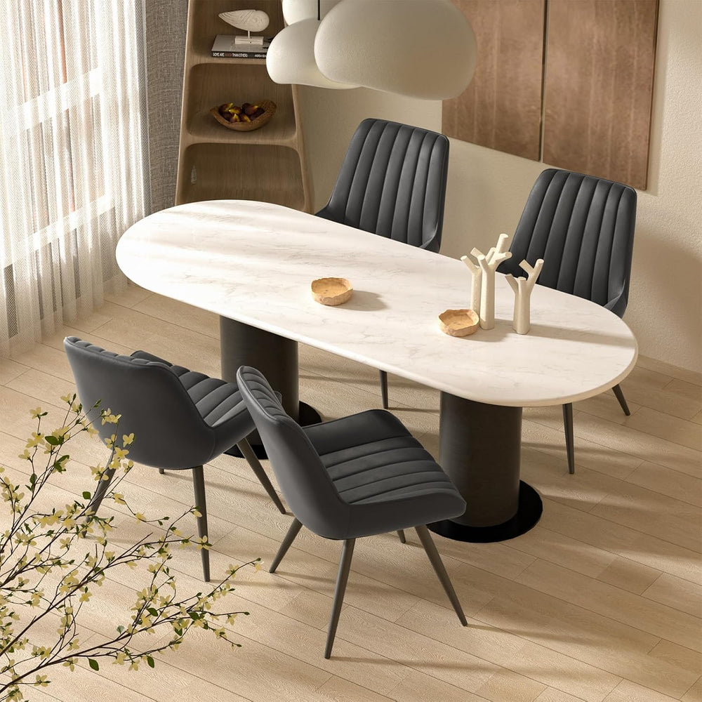 Nalupatio Modern Dining Chairs Set of 2, Comfortable Dining Room Chairs with ...