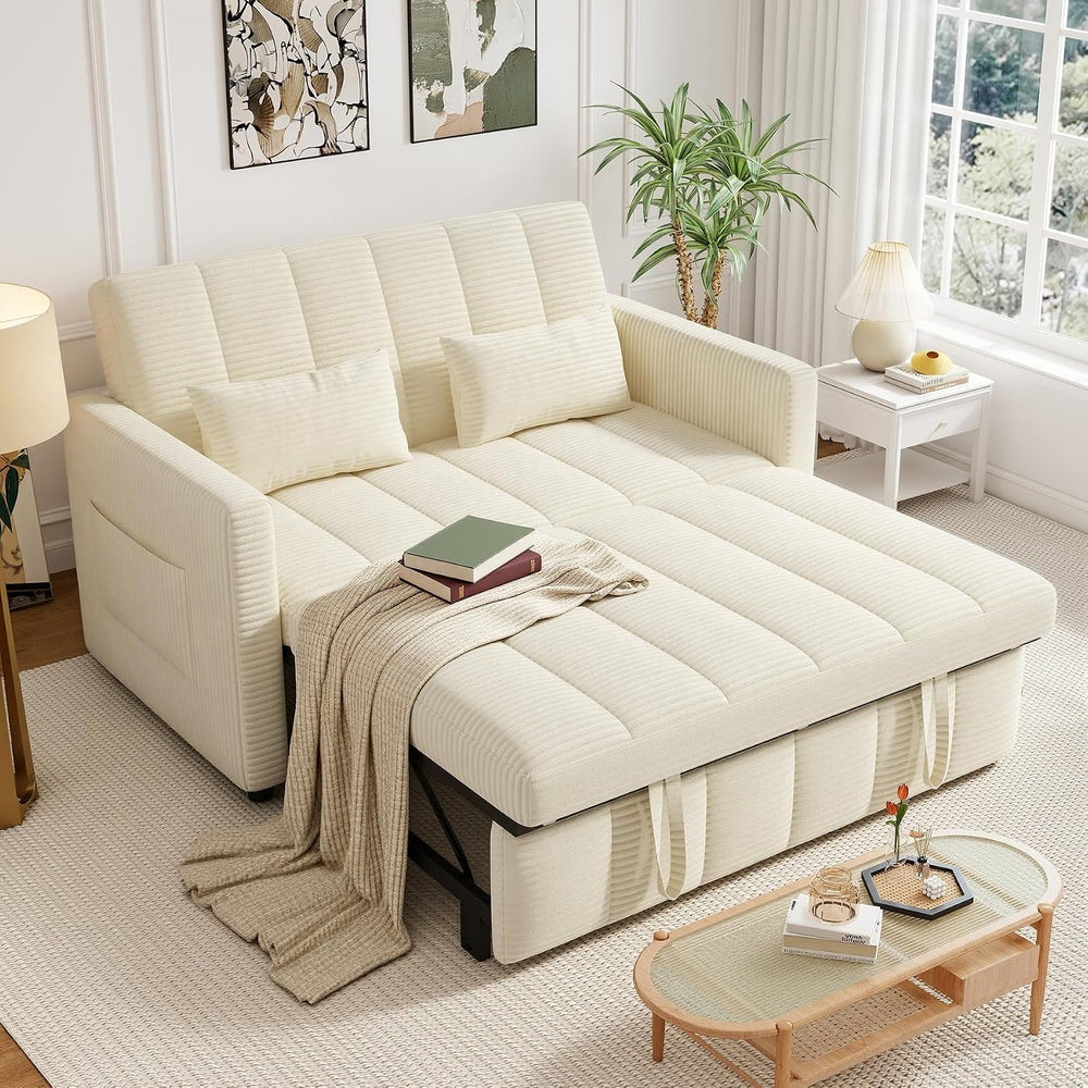 Nebuaegis Sleeper Sofa Bed,3-in-1 Convertible Pull Out Couch with Adjustable ...