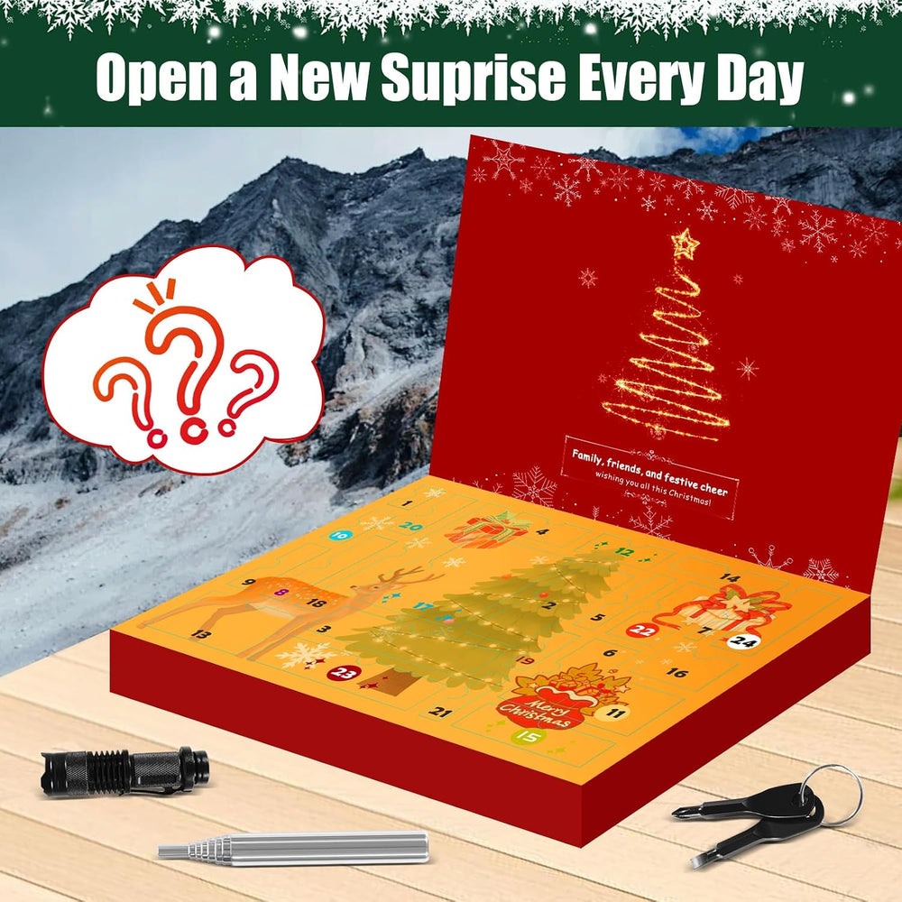 Survival Advent Calendar 2026 for Men & Teens, 24 Days Christmas Countdown