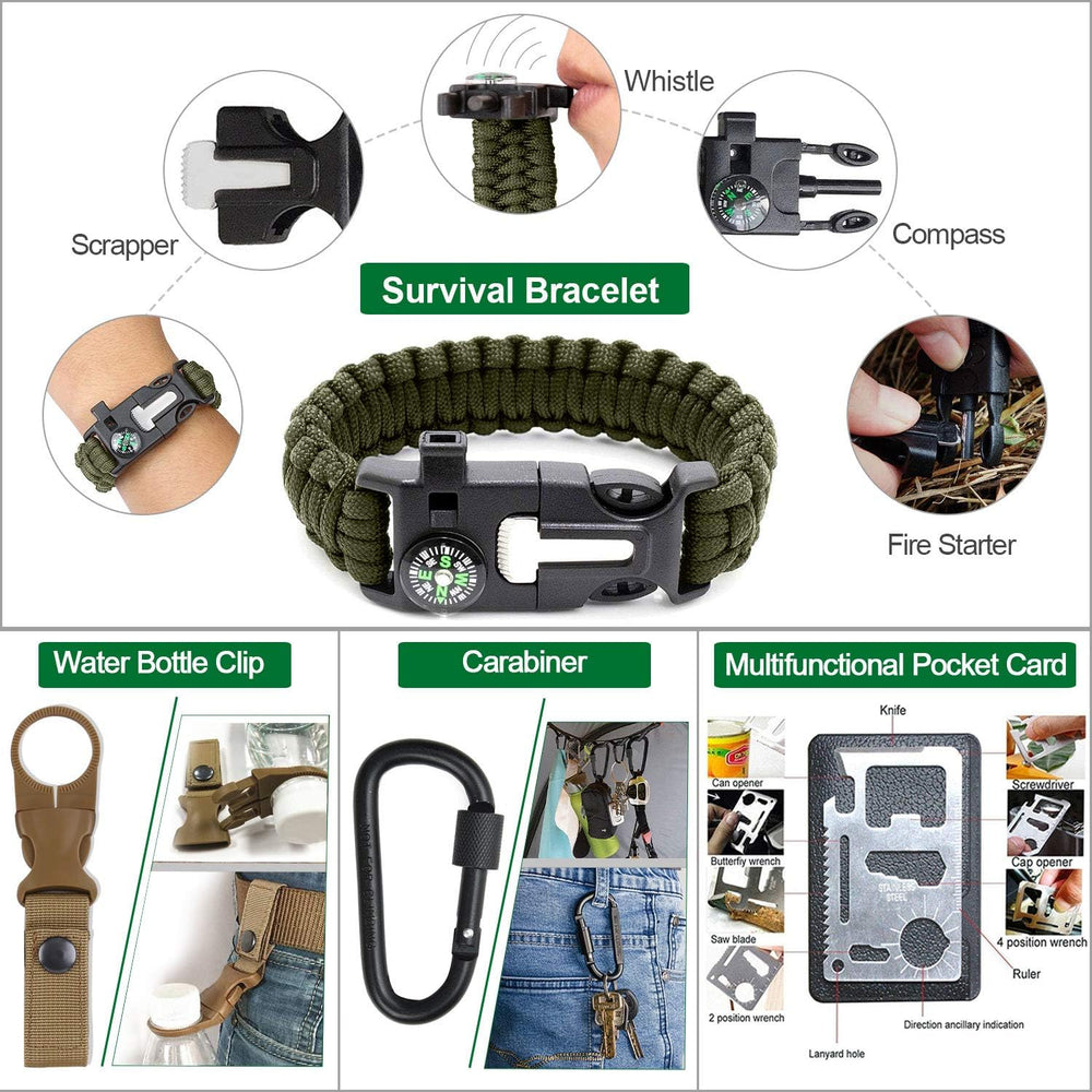 Survival Kit 35 in 1, First Aid Kit, Survival Gear, Christmas Birthday Gifts ...