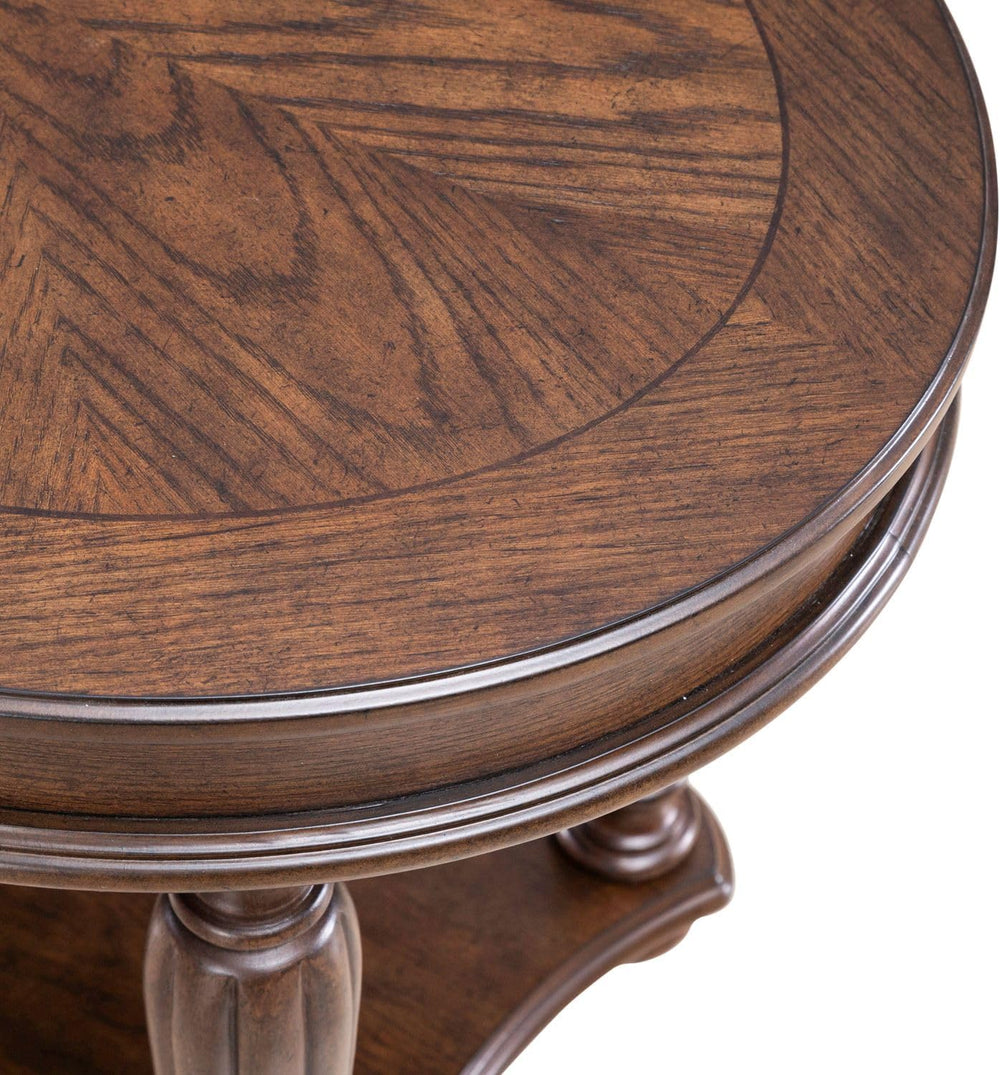 Liberty Furniture Allington Oval End Table for Living Room - Satin Sienna