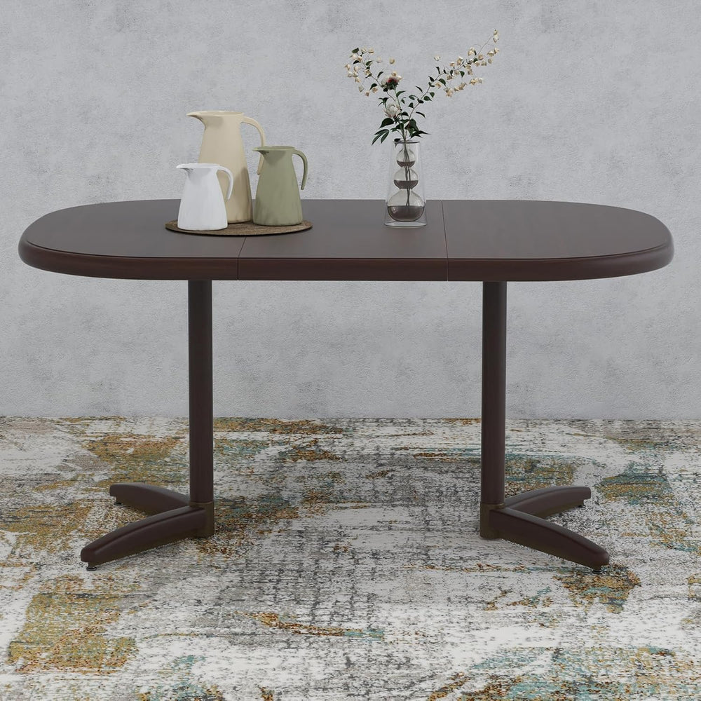 Chromcraft Table for 4 Person and 6 Person, Extendable Wooden Kitchen Room Ta...