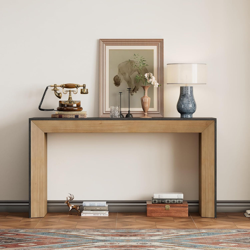 Fireplace Console Table for Living Room: 65-Inch Elegant Entryway Table - 220...