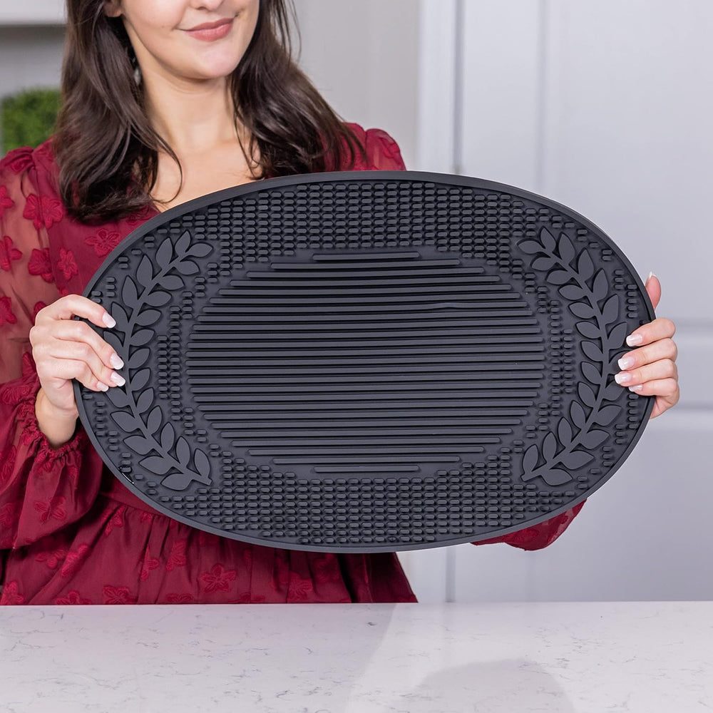 BREKX Insulated Multi-Functional Home Bar Mat - Heat/Water Resistant Dish Mat...