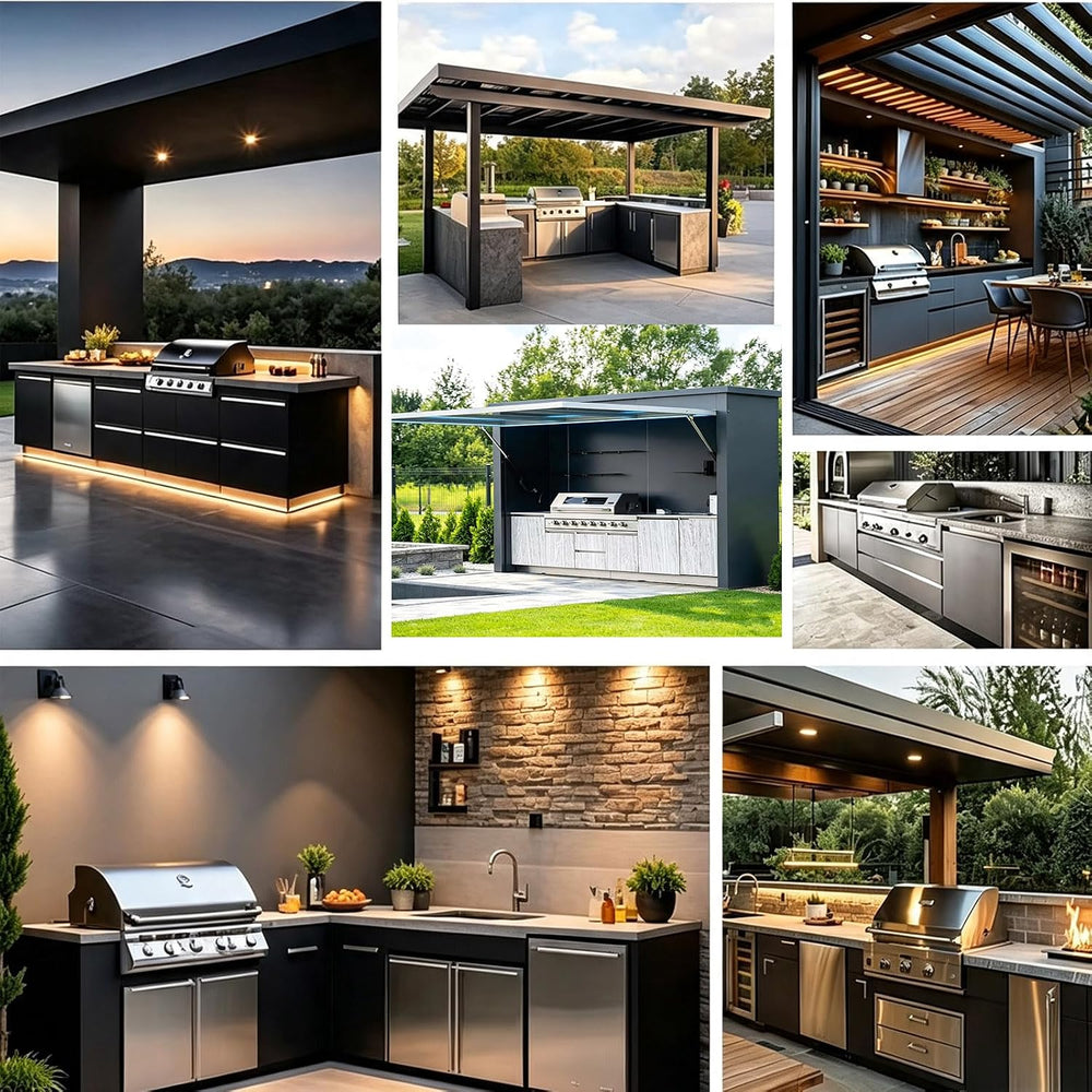 Outdoor Kitchen Stainless Steel Cooking Station Commercial BBQ Cabinet | Outd...