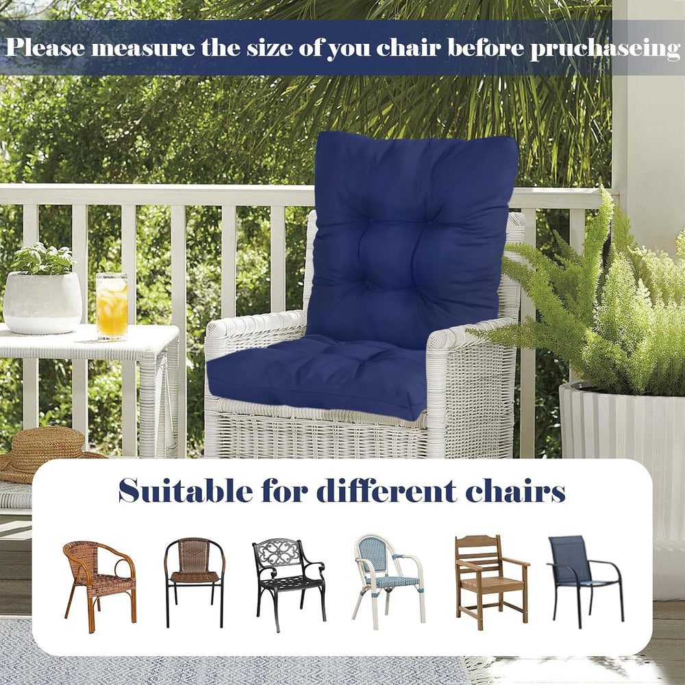 Wicker Chair Cushions for Outdoor Furniture,Floral Outdoor Chair Cushion
