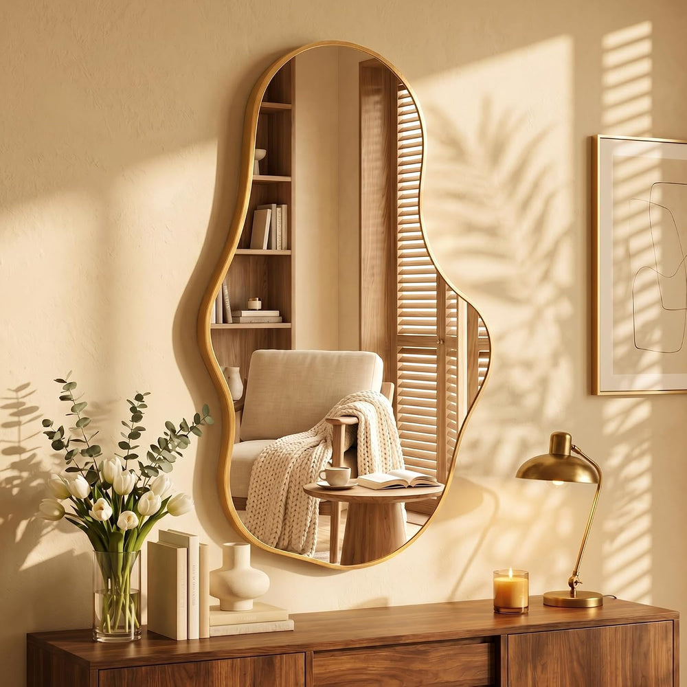 Bathroom Mirror for Over Sink-Gold Room Decor Wall Mirror 22"x 36" ...