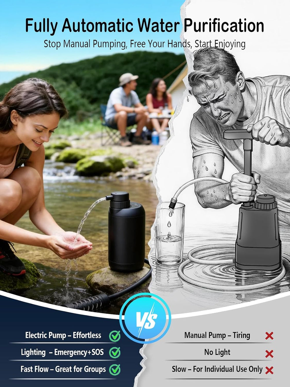 Electric Water Purifier Camping, Survival & Emergency Preparedness