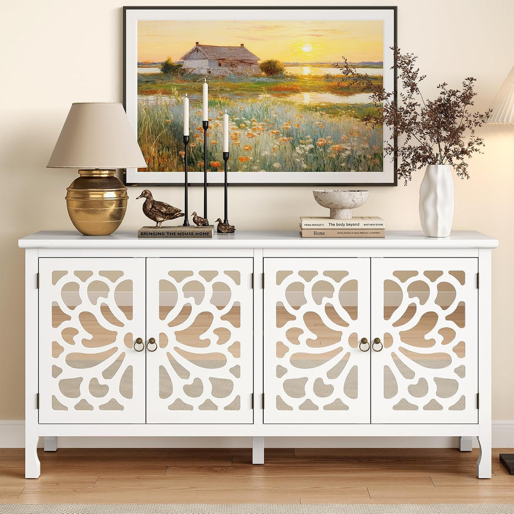 RoyalCraft 63" Sideboard Buffet Cabinet with Storage, Vintage Credenza