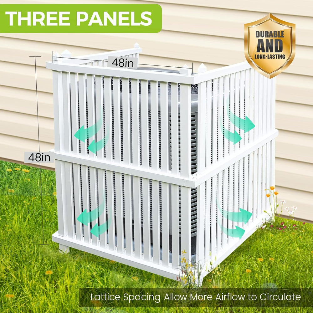 Air Conditioner Fence 48" W X 48" H Trash Can Fence Pool Equipment ...