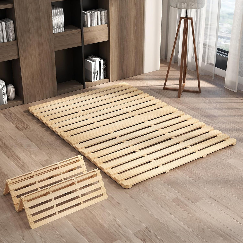 LILYPELLE Floor Bed Frame Full, Foldable Tatami Bed Frame Futon Frame | Breat...