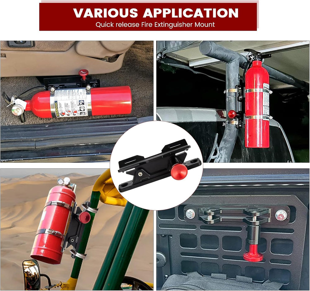 Quick Release Fire Extinguisher Holder - Car Fire Extinguisher Mount Bracket ...