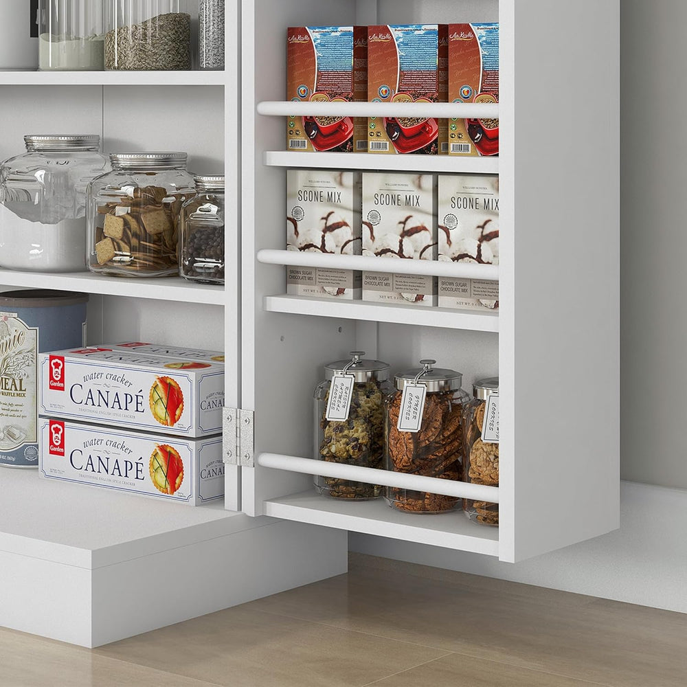 Anwick 5-Tier Kitchen Pantry Cabinet,Freestanding Buffet Cupboard with Doors ...