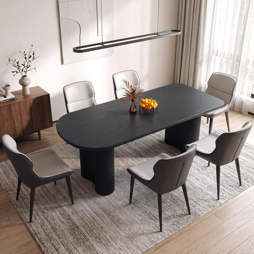 Guyii 62.99" Dining Table Set with 6 Chairs, Modern Kitchen Table Set, I...
