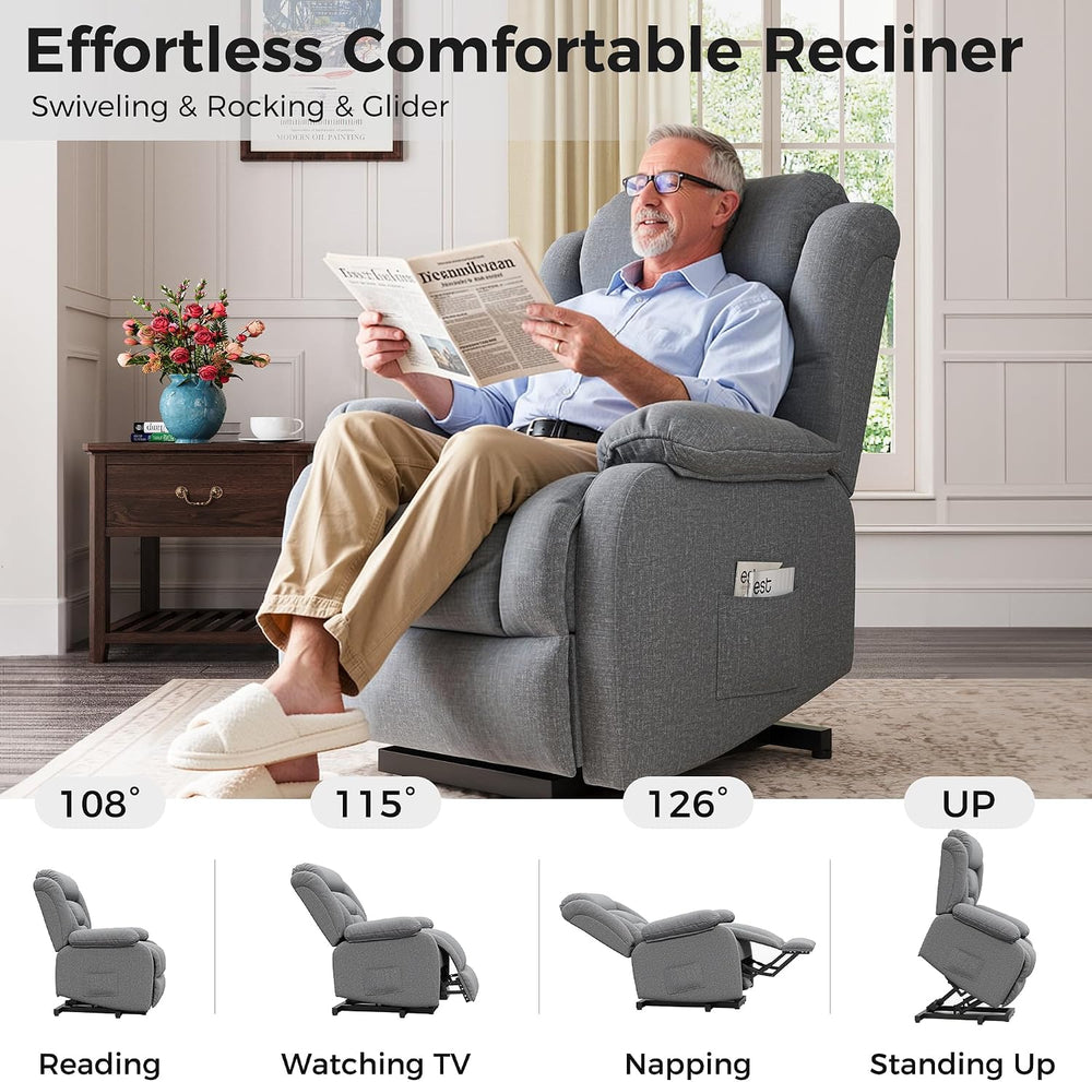 Amopatio Power Lift Recliner Chairs for Elderly Upgraded Living Room Reclinin...