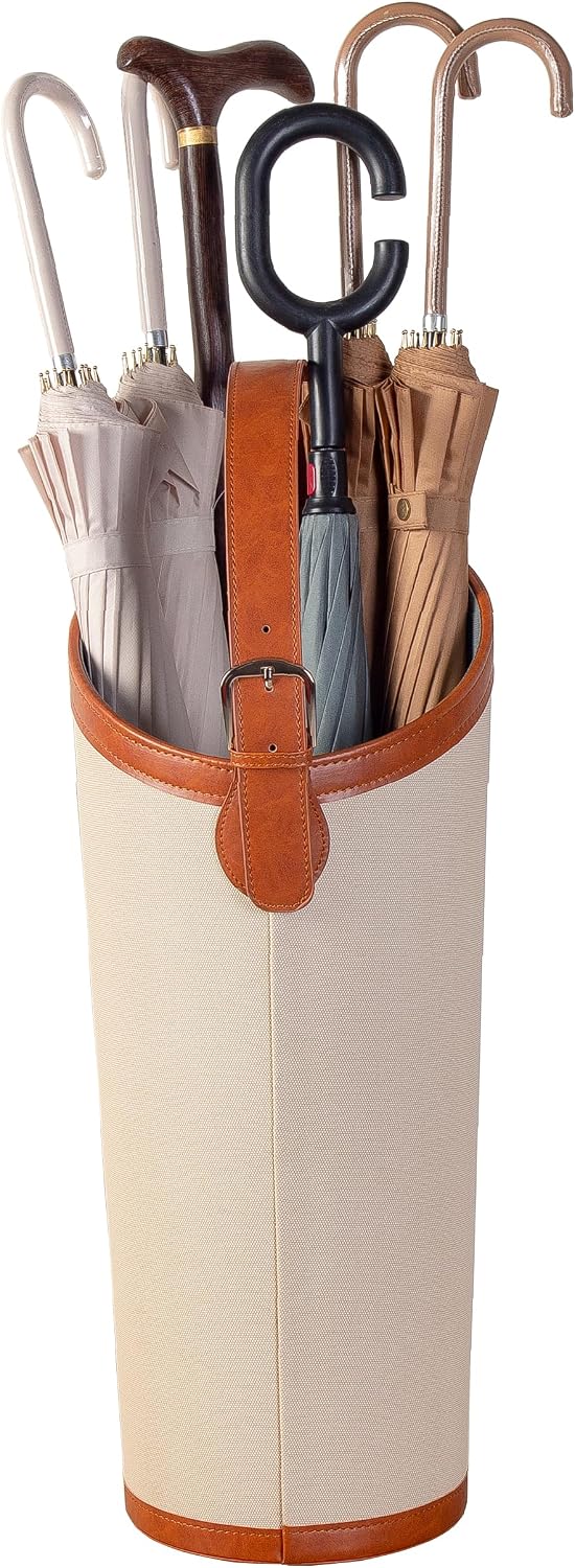Artificial Leather Tall Umbrella Holer Rack Entryway Indoor for Business,Offi...